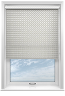 Tea Leaves, Dove Grey - Roller Blind